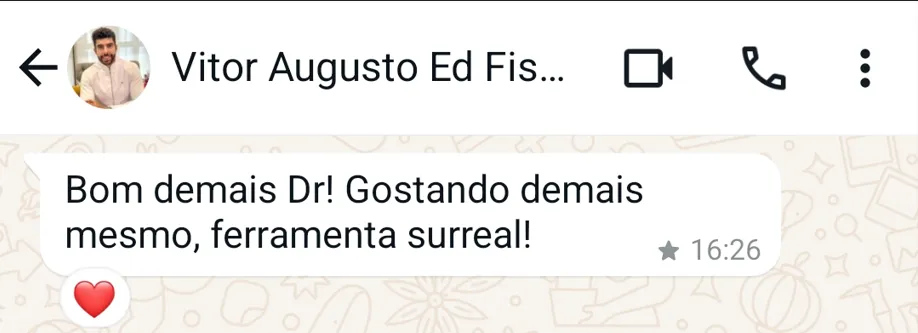 Vitor Augusto Ed. Físico Depoimento